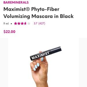 Bareminerals Maximist Phyto-Fiber Volumizing Mascara in Black